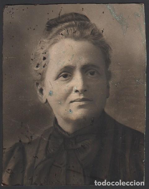 Fotografia antiga: FOTO DE ESTUDIO DE SRA. MERCEDES GOMEZ. TAMA&Ntilde;O 24 X 30 CM. ESTADO DESLUCIDA - ALBUMINA-4205