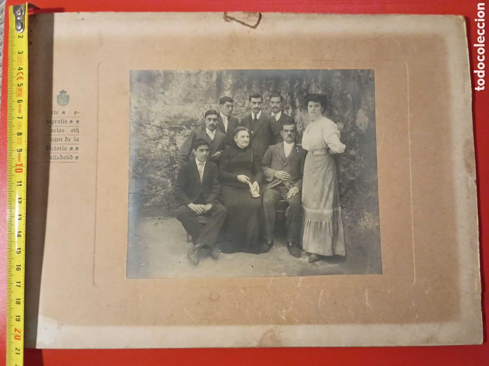 Fotografia antica: CR Fotograf&iacute;a Grupo familiar Carlos Roth, Duque de la Victoria. Valladolid. Padres e hijos