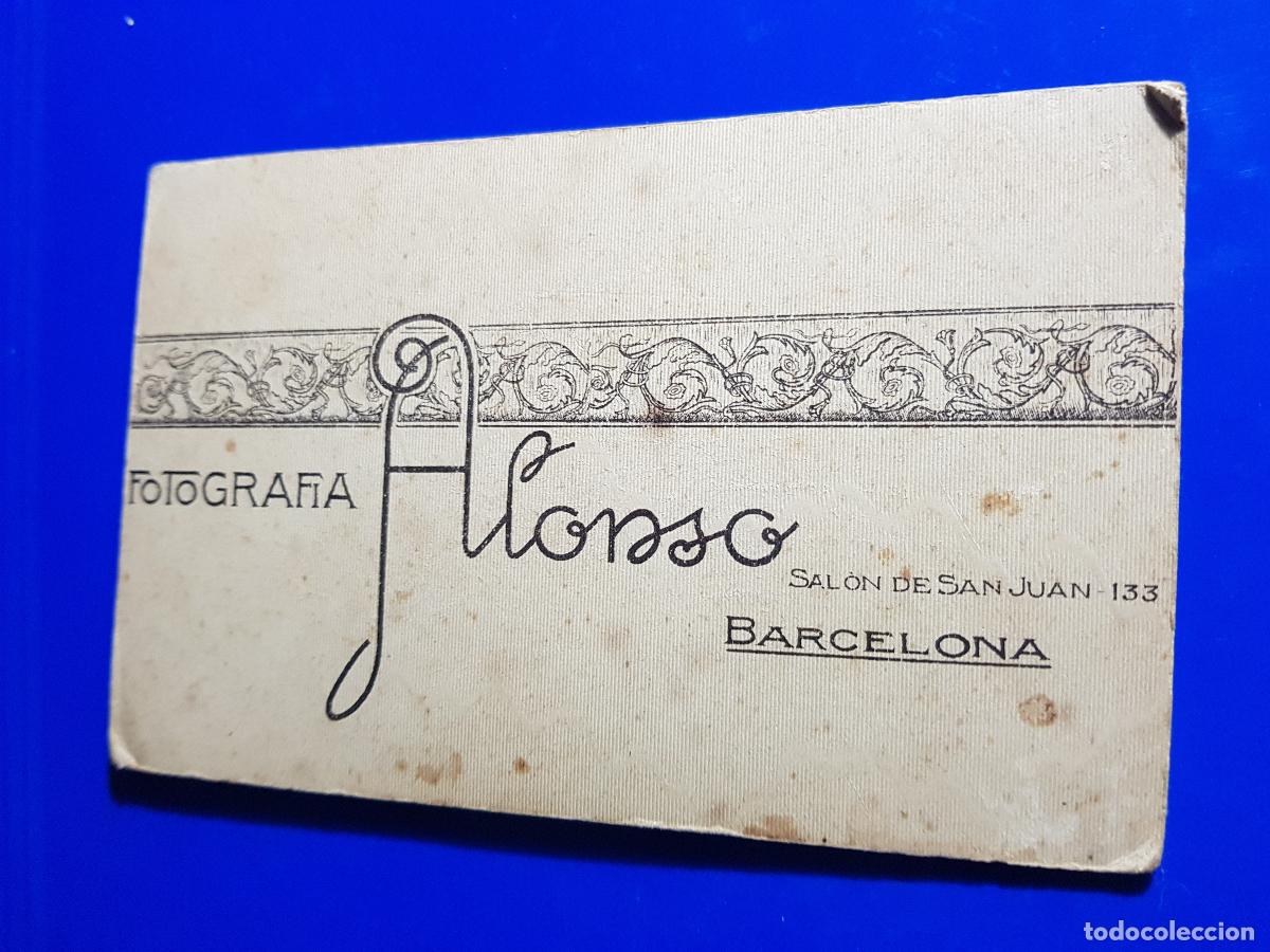 Fotografia antica: FOTOGRAFIA ALONSO SALON DE SAN JUAN 13.BARCELONAEN CARTON