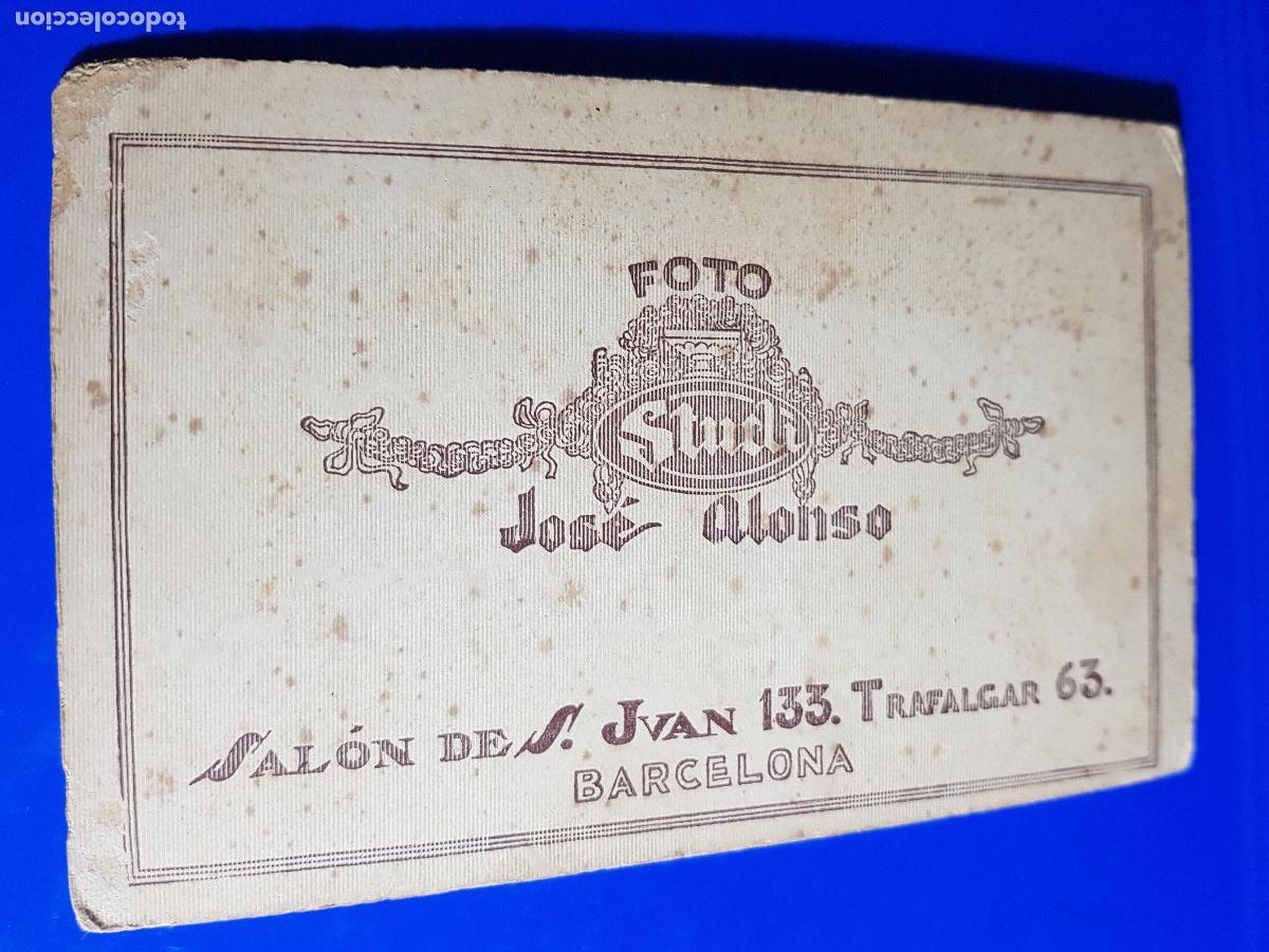 Fotografia antica: FOTOGRAFIA ALONSO SALON DE SAN JUAN 13.BARCELONAEN CARTON