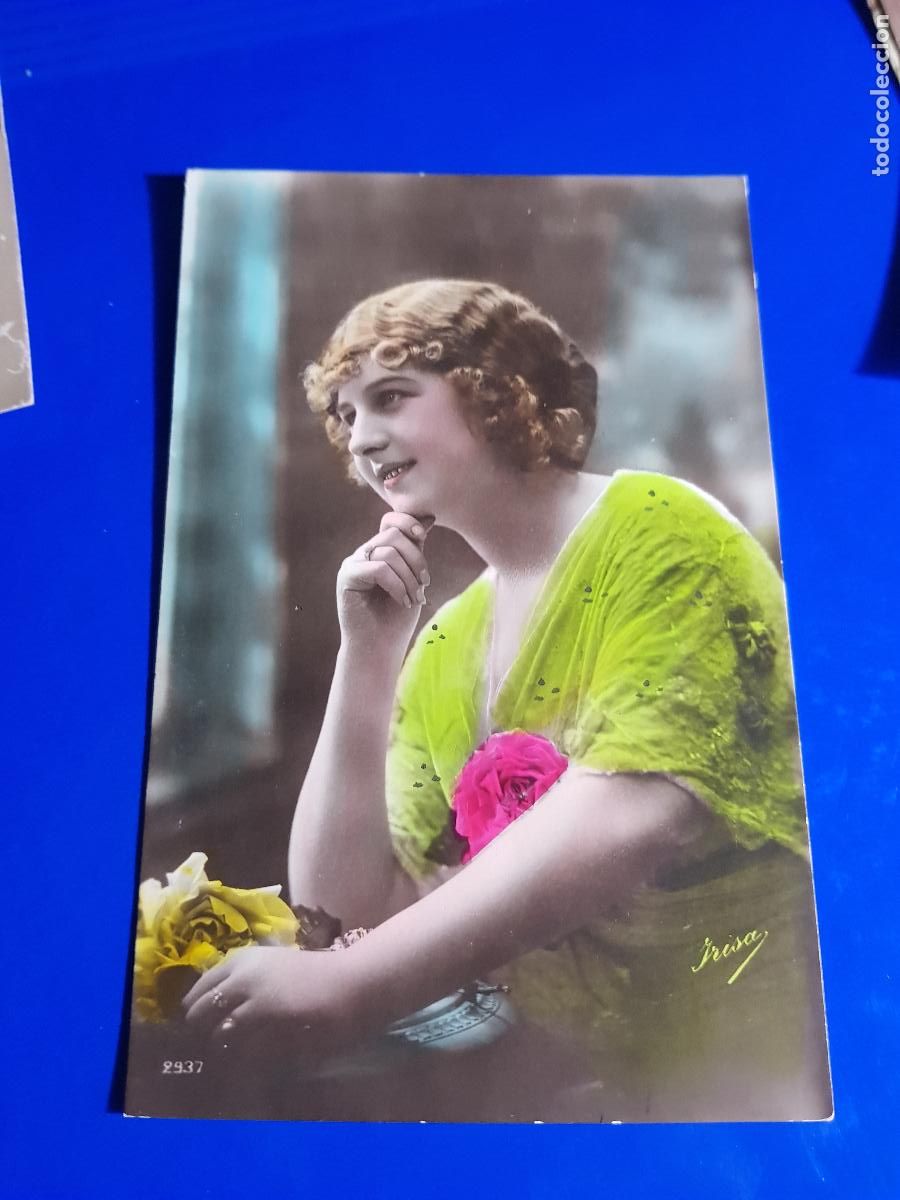 Fotografia antica: TARJETA POSTAL COLOREADA A&Ntilde;O 1914