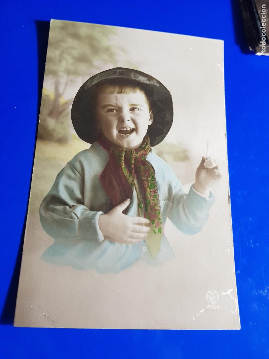 Fotografia antica: TARJETA POSTAL COLOREADA A&Ntilde;O 1917