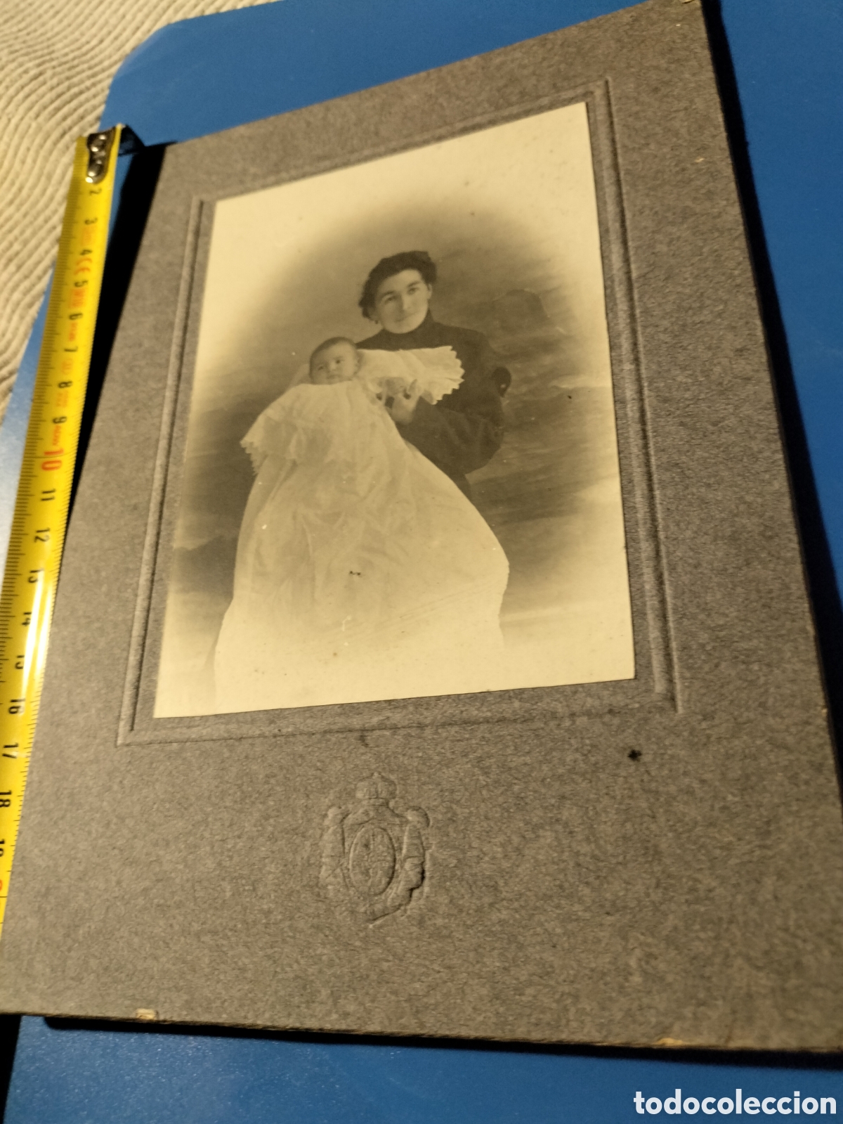 Fotografia antica: CR retrato se&ntilde;ora con ni&ntilde;o. Beb&eacute;. Fotograf&iacute;a de una mujer sujetando a un ni&ntilde;o. Alb&uacute;mina