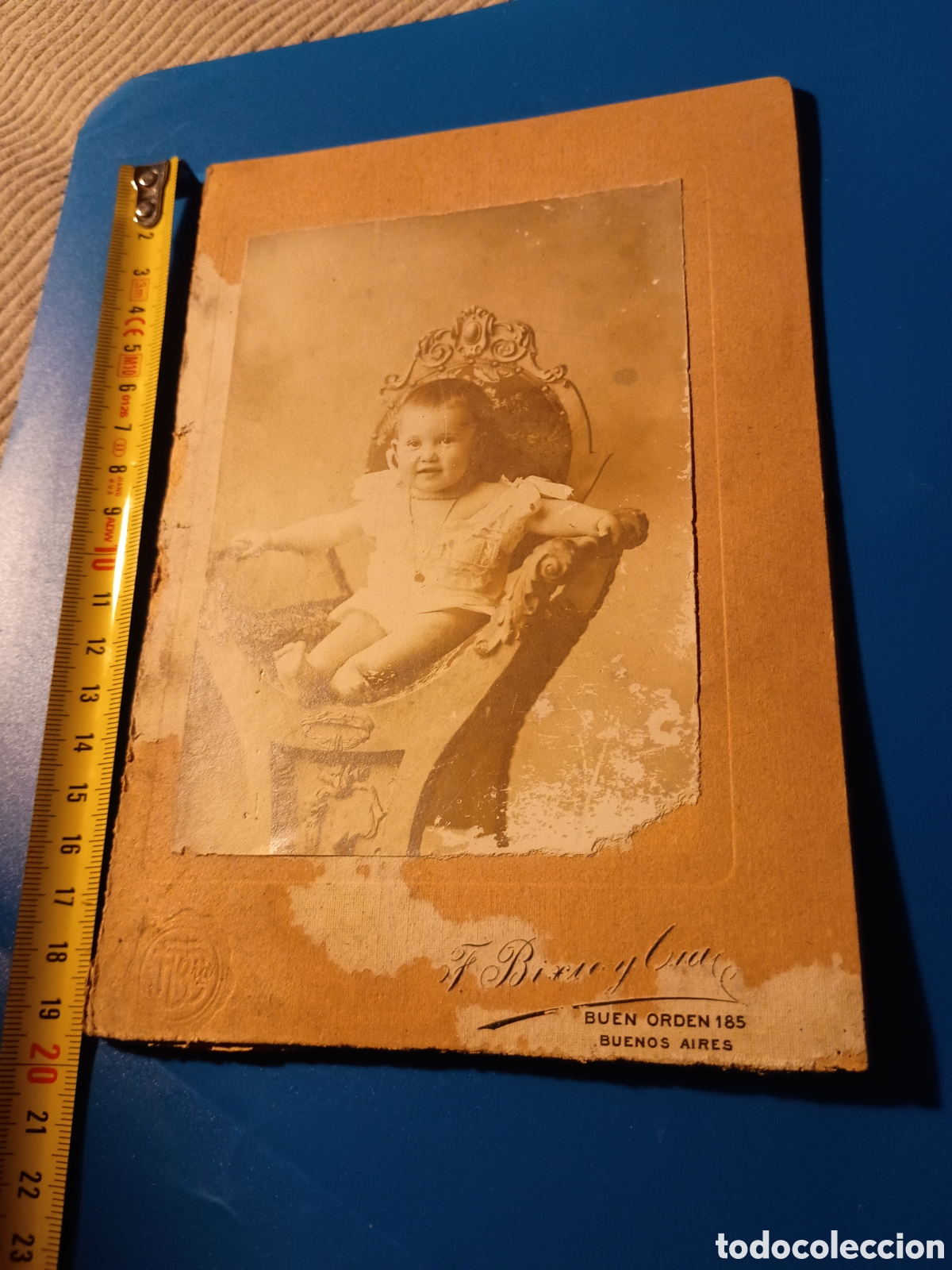 Fotografia antica: CA Fotograf&iacute;a ni&ntilde;o por Federico Bixio y Cia. Buenos Aires, Argentina