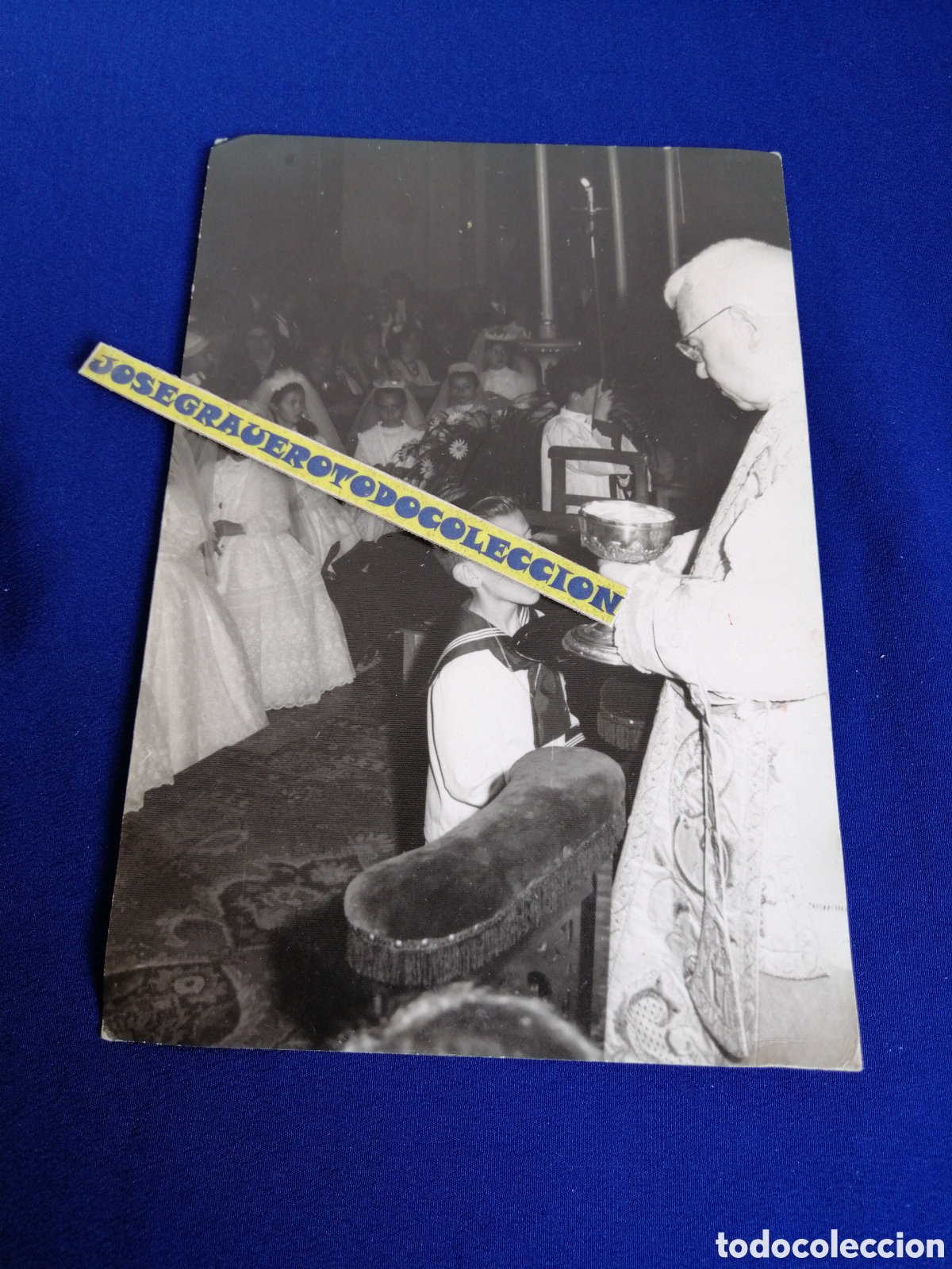 Antique Photography: COMUNI&Oacute;N NI&Ntilde;O MODELO TRAJE MARINERO- C&Aacute;LIZ- CURA 1963 SELLO FOTOGR&Aacute;FICO ENGUIDANOS (VALENCIA)