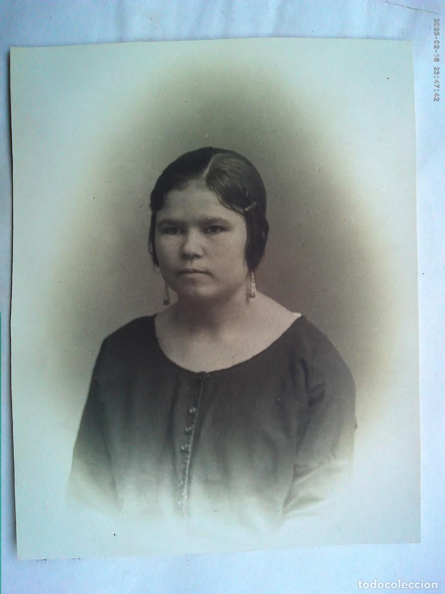 Fotografia antiga: PRECIOSA FOTO DE ESTUDIO DE SE&Ntilde;ORITA, FINES DEL XIX O PRINCPIOS DE SIGLO XX ....... 12 X 15 CM