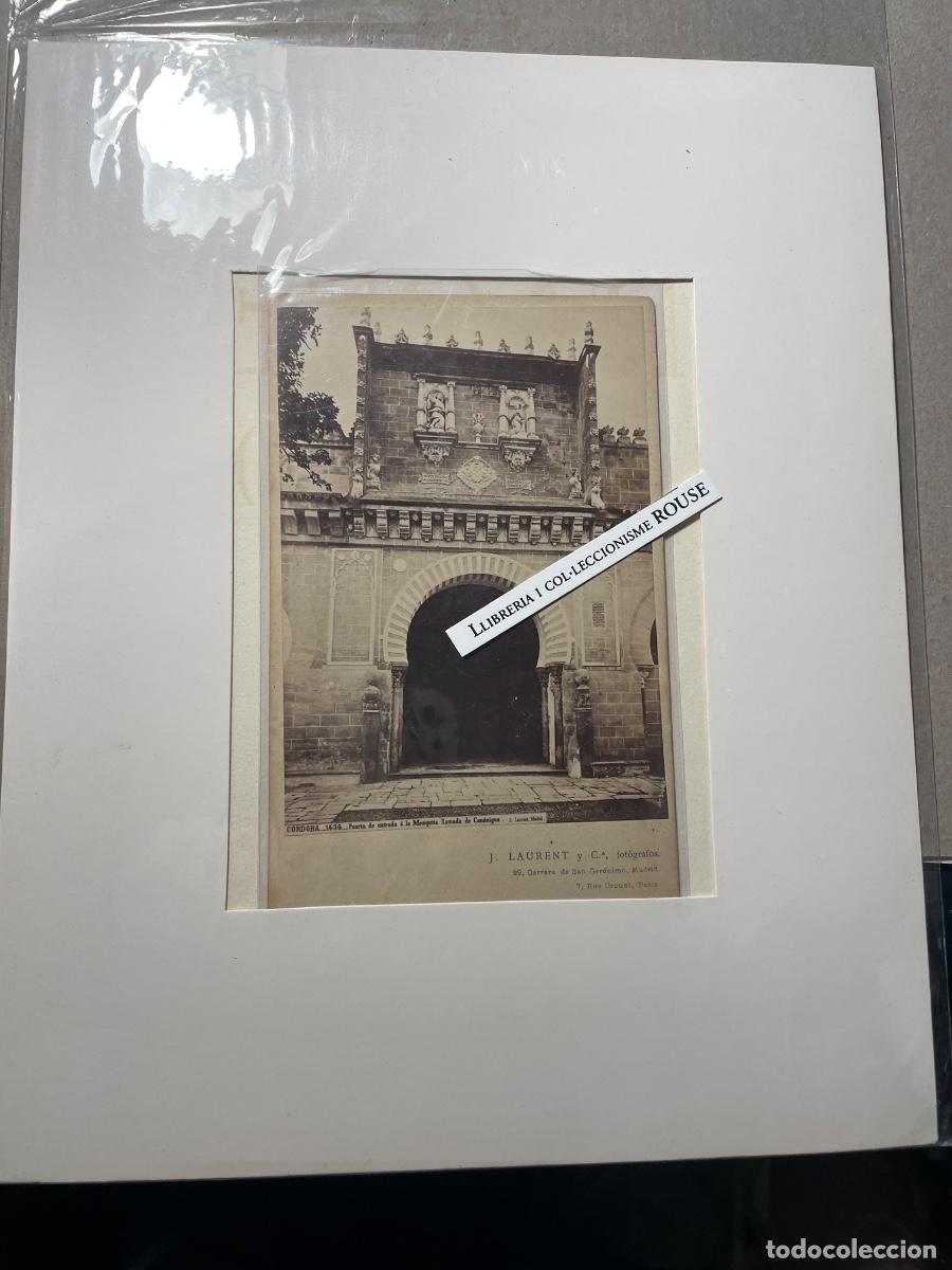 Fotograf&iacute;a antigua: CORDOBA - ANTIGUA FOTOGRAFIA (ALBUMINA) J. LAURENT Y C&ordf;. - CORDOBA 1434 PUERTA DE ENTRADA &Aacute; LA MEZQU