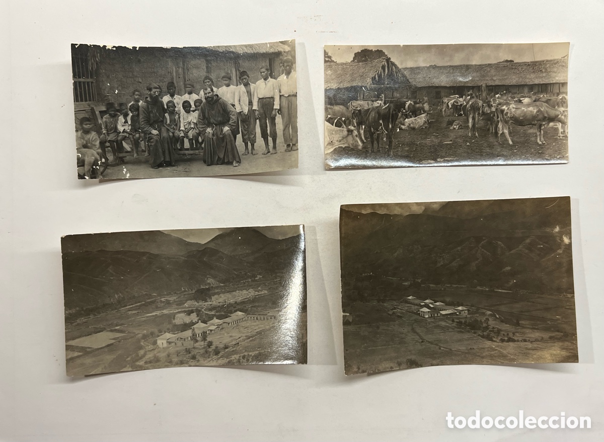 Fotograf&iacute;a antigua: (4) FRANCISCANOS.. Misioneros en la India.. Vascos, seguidores de Francisco Javier (h.1910?)