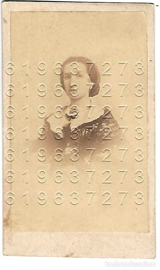 Antique Photography: 1870 DAMA ORTIZ SEVILLA FOTOGRAFO ALBUMINA FOTOGRAFIA B53
