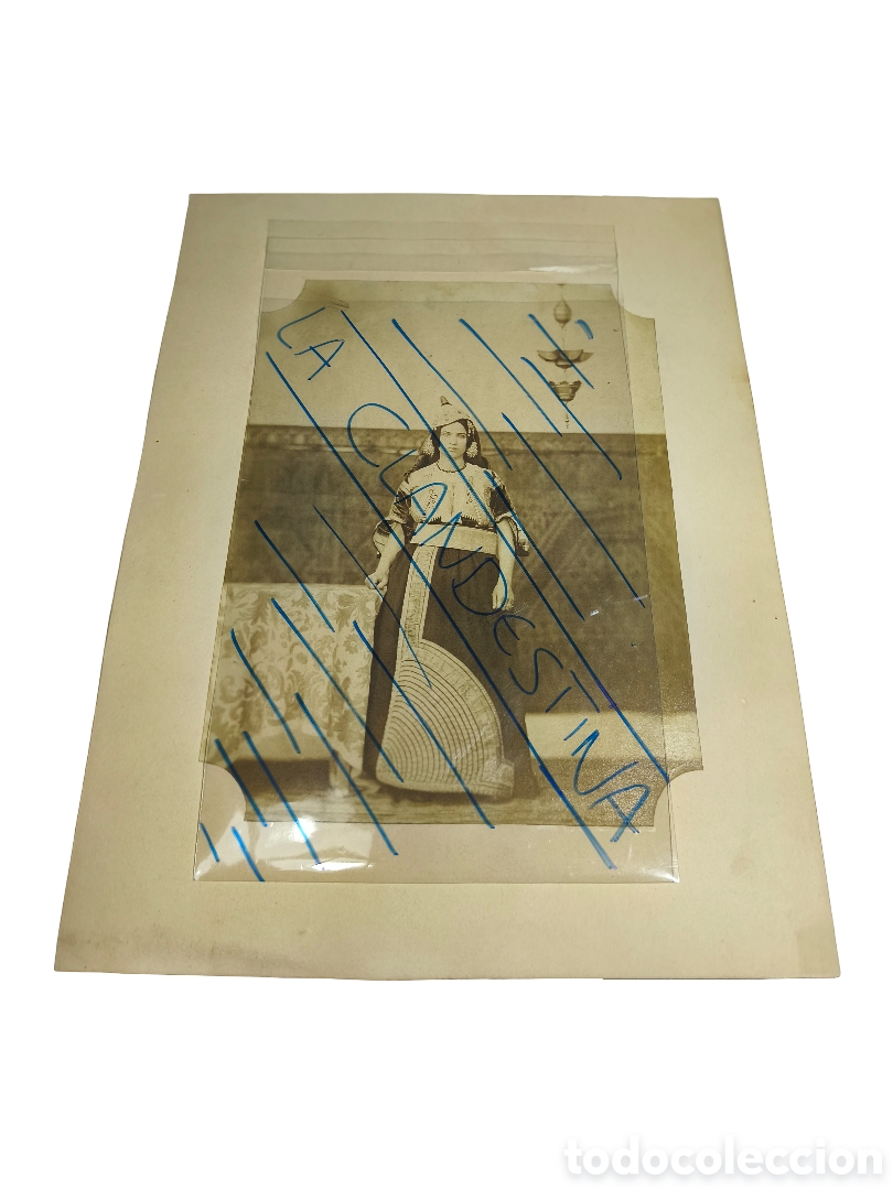 Fotograf&iacute;a antigua: ​J. LAURENT (1816-1886) - &rdquo;MUJER DE T&Aacute;NGER&rdquo; - FOTOGRAF&Iacute;A ALB&Uacute;MINA ORIGINAL - SERIE TIPOS Y TRAJES -