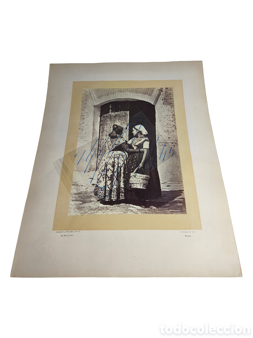 Fotograf&iacute;a antigua: ​J. LAURENT (1816-1886) - &rdquo;MUJERES DE SEGOVIA&rdquo; - ENORME FOTOGRAF&Iacute;A ORIGINAL DE GRAN FORMATO - SERIE