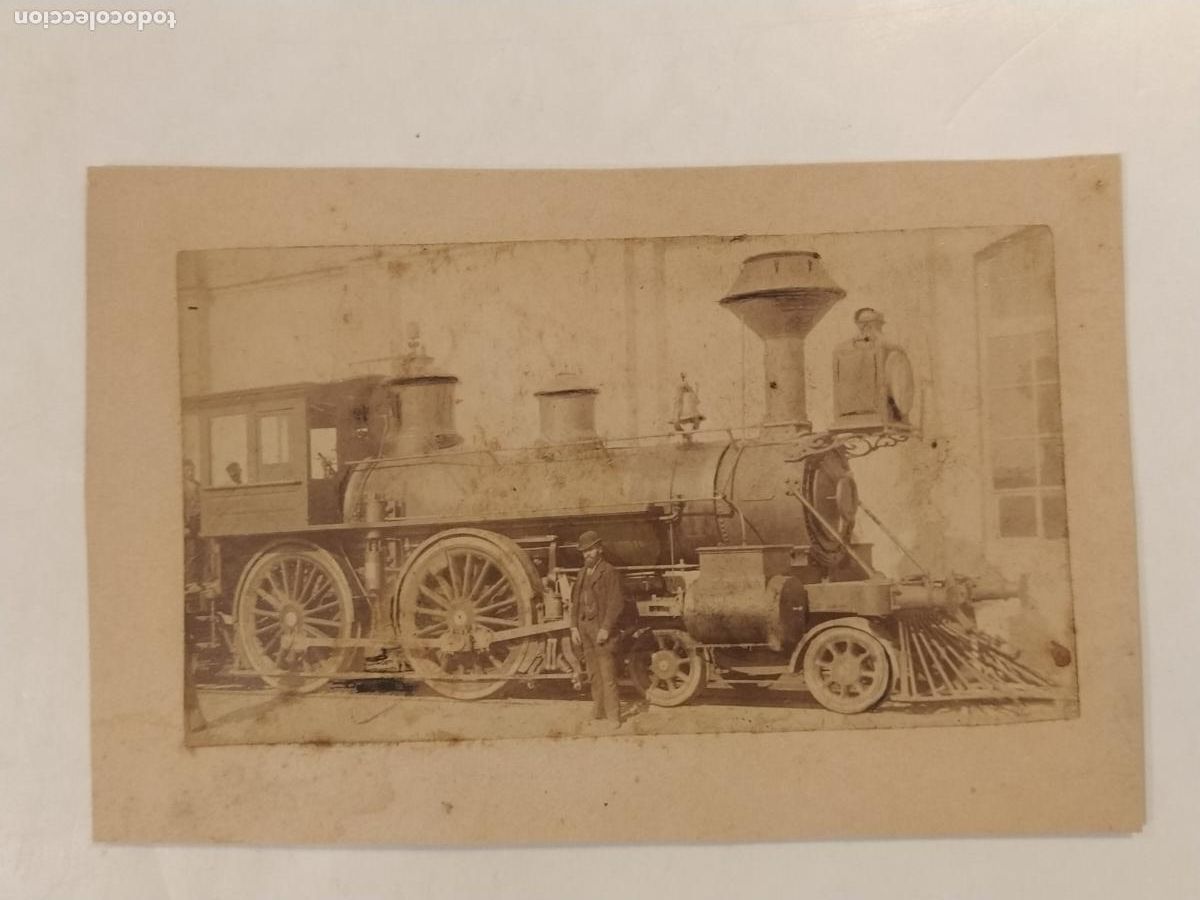 Fotograf&iacute;a antigua: TREN FERROCARRIL - FOTOGRAFIA ANTIGUA PEGADA A CARTON -(115.117)