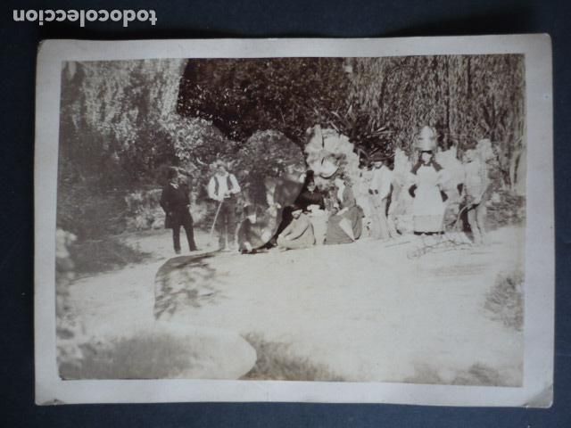 Fotografia antiga: VILLAGARCIA DE AROSA PONTEVEDRA TIPOS HACIA 1880 ANTIGUA FOTOGRAFIA 13 X 18 CM