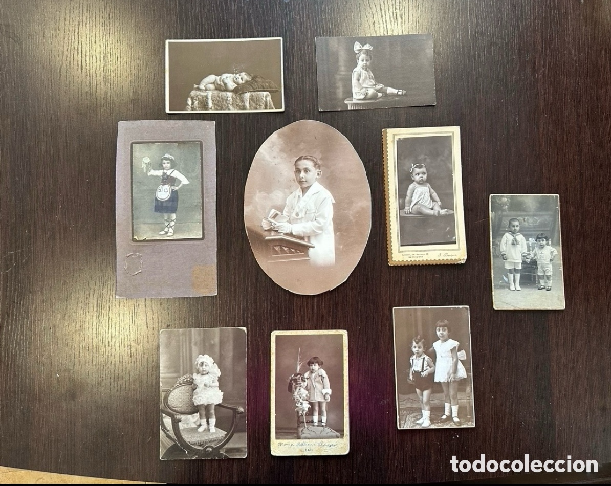 Fotografia antica: LOTE DE 10 FOTOGRAFIAS ALBUMINA RETRATOS NI&Ntilde;OS - DIFERENTES FOTOGRAFOS BARCELONA SXIX.(U).
