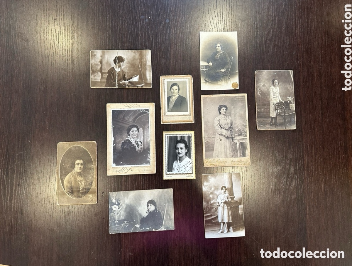 Fotografia antica: LOTE DE 10 FOTOGRAFIAS ALBUMINA RETRATOS MUJERES- DIFERENTES FOTOGRAFOS BARCELONA SXIX.(1).