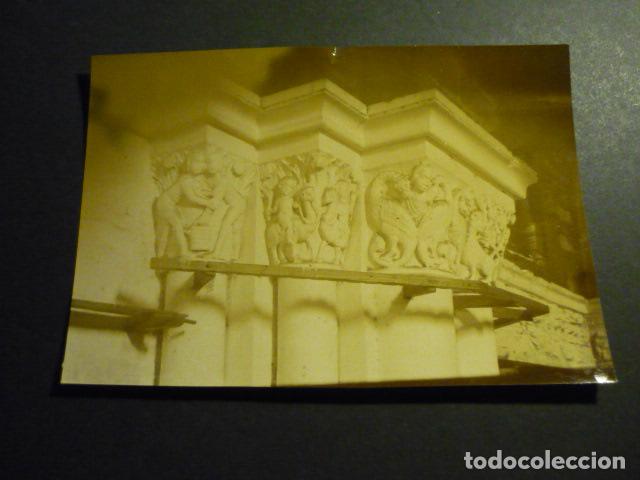 Fotografia antica: LERIDA DETALLE DE LA CATEDRAL ANTIGUA ALBUMINA SIGLO XIX 11 X 17 CM