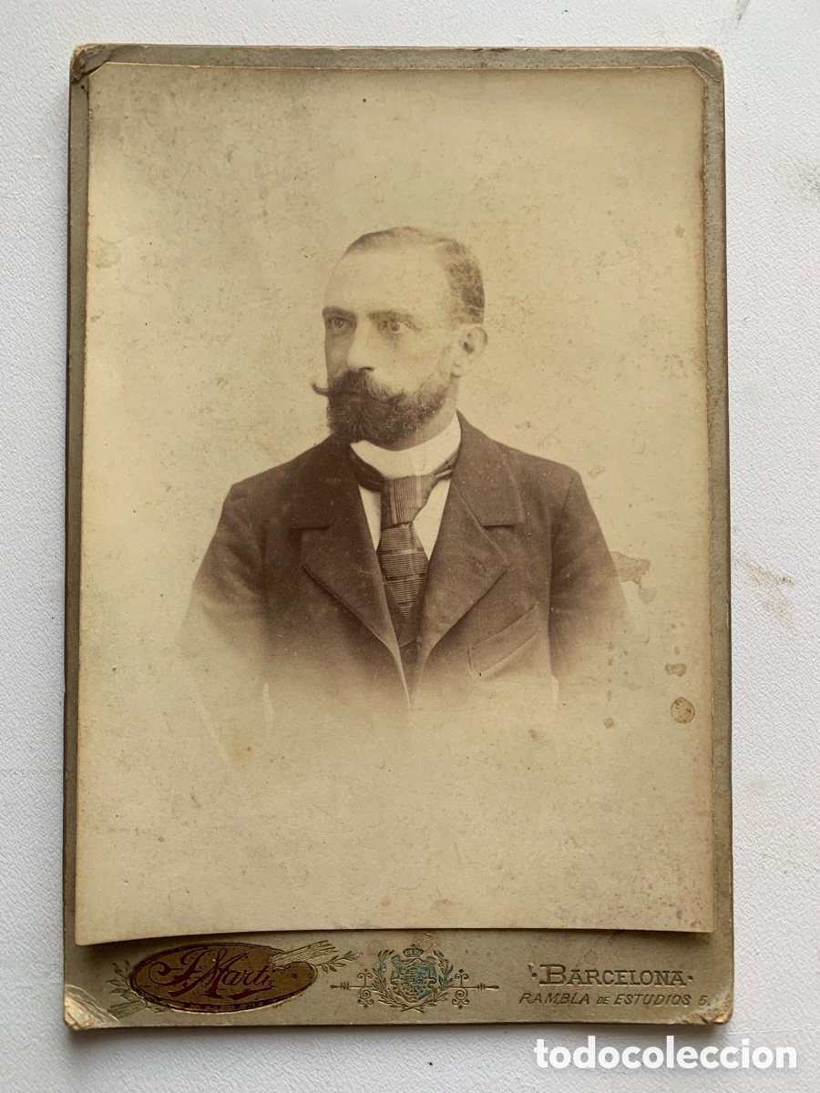 Antique Photography: &bull;FOTOGRAFIA ANTIGUA - EMPRESARIO CATAL&Aacute;N- J. MARTIN-RAMBLA ESTUDIOS,5- BARCELONA