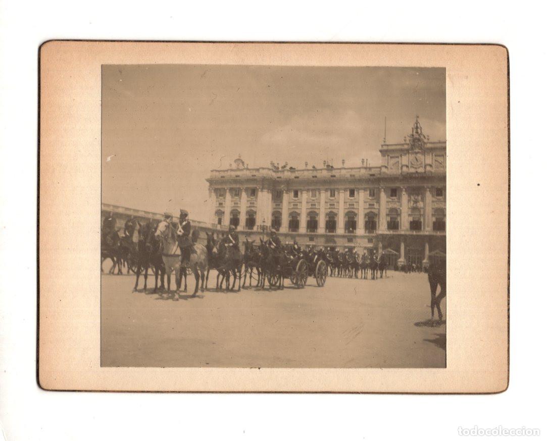 Fotograf&iacute;a antigua: MADRID.- PLAZA DE LA ARMER&Iacute;A DEL PALACIO REAL. 12X8,5.