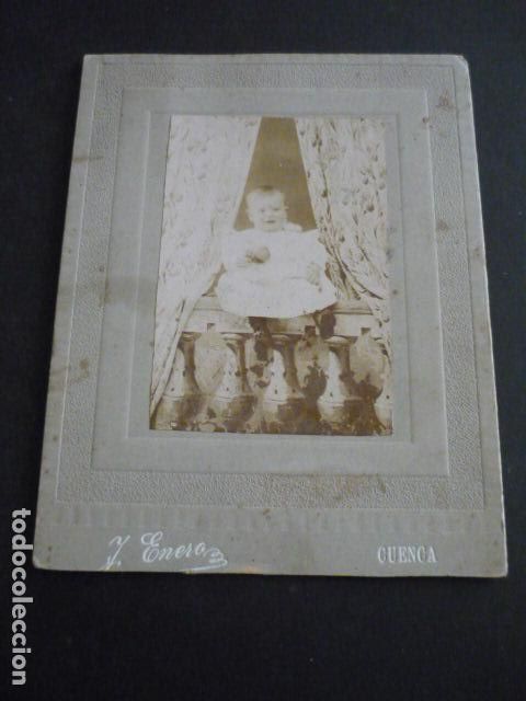 Fotograf&iacute;a antigua: CUENCA RETRATO DE NI&Ntilde;O J. ENERO FOTOGRAFO ANTIGUA FOTOGRAFIA 13 X 17 CM