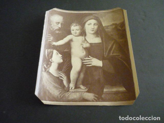 Fotograf&iacute;a antigua: LA SAGRADA FAMILIA Y SANTA CATALINA POR JACOMO FRANCIA ANTIGUA FOTOGRAFIA ALBUMINA 18 X 15 CM