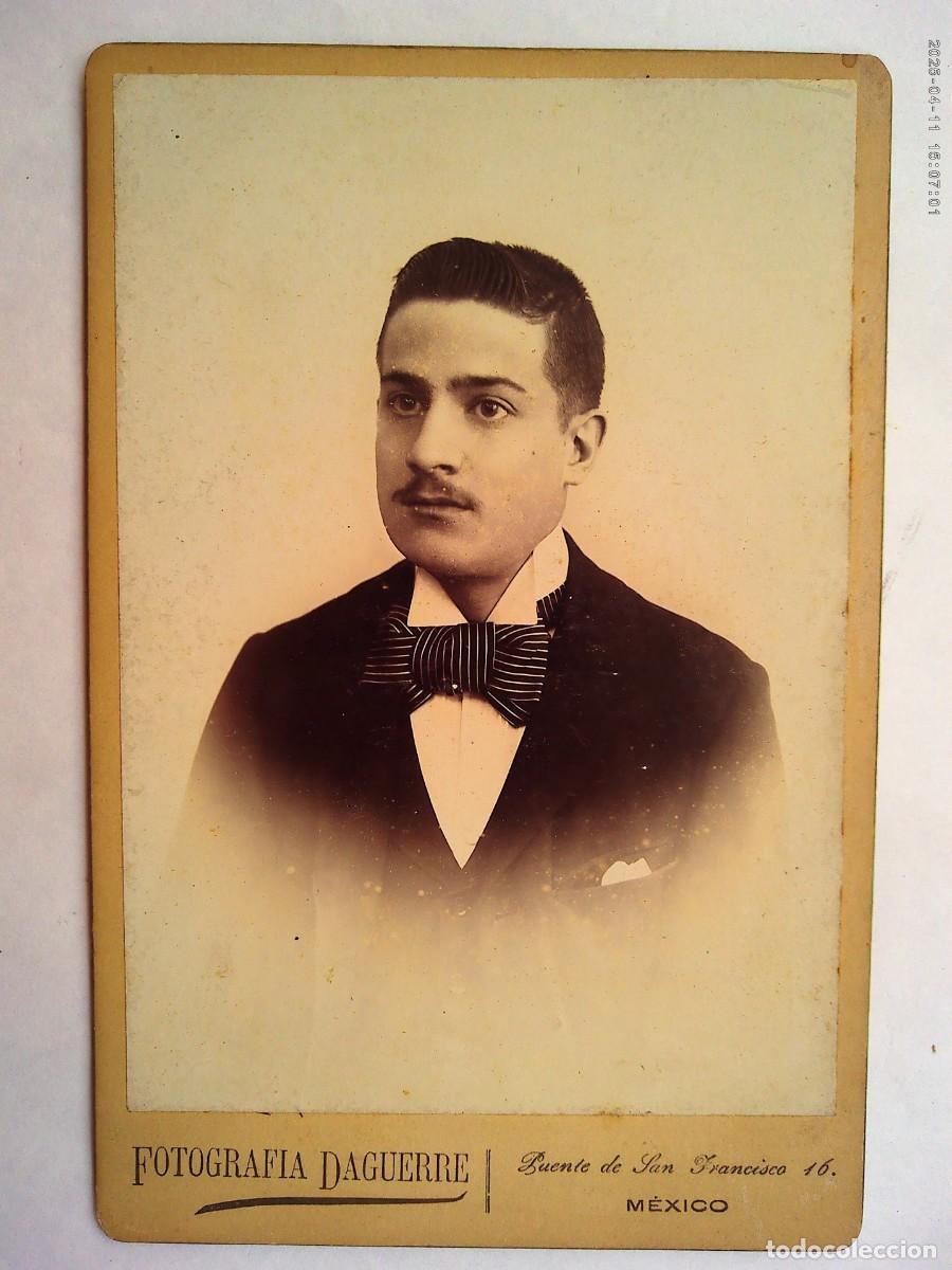 Fotograf&iacute;a antigua: RETRAO DE JOVEN MEXICANO SIGLO XIX . DE DAGUERRE , MEXICO . FAMILIA CORDERO - DE LOS COBOS