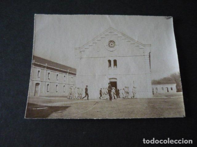 Fotograf&iacute;a antigua: BURGOS CUARTEL MILITAR 1901 ANTIGUA ALBUMINA 10.5 X 8 CM