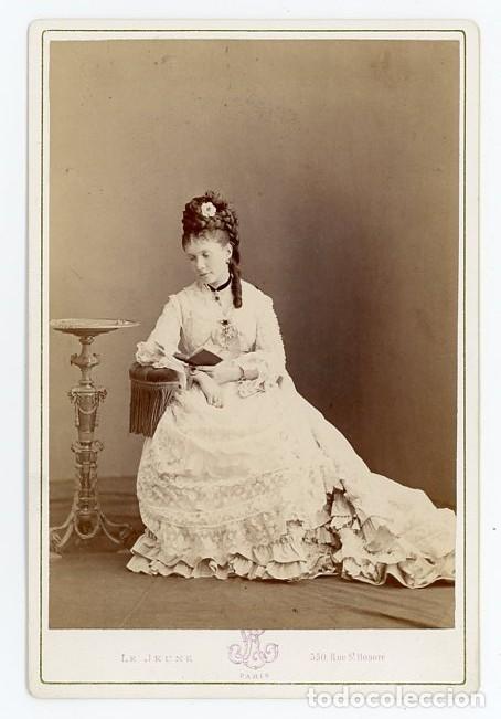 Fotograf&iacute;a antigua: LA INFANTA ISABEL DE BORBON Y BORBON. LA CHATA. HIJA DE LA REINA ISABEL II DE ESPA&Ntilde;A. LE JEUNE.