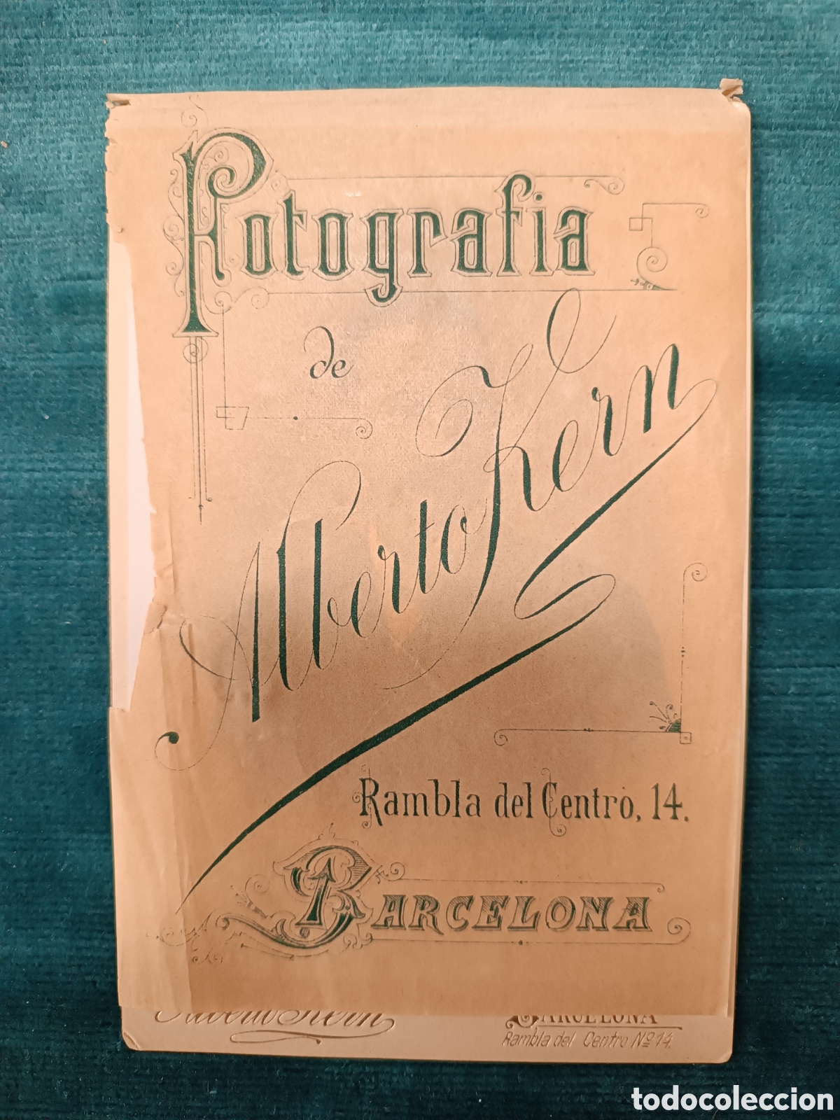 Fotograf&iacute;a antigua: Fotografia Alberto Kern. Barcelona