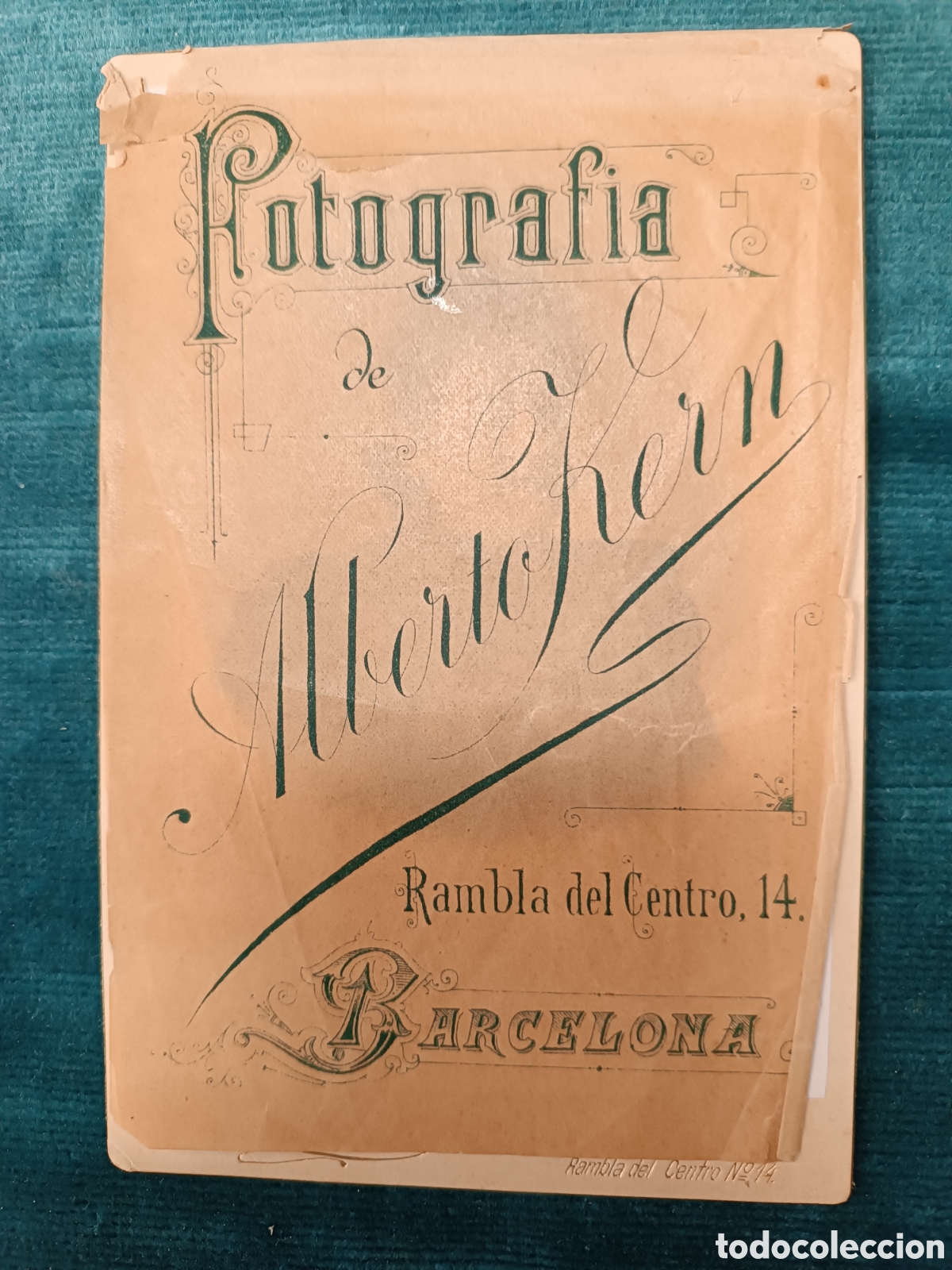 Fotograf&iacute;a antigua: Fotografia Alberto Kern. Barcelona