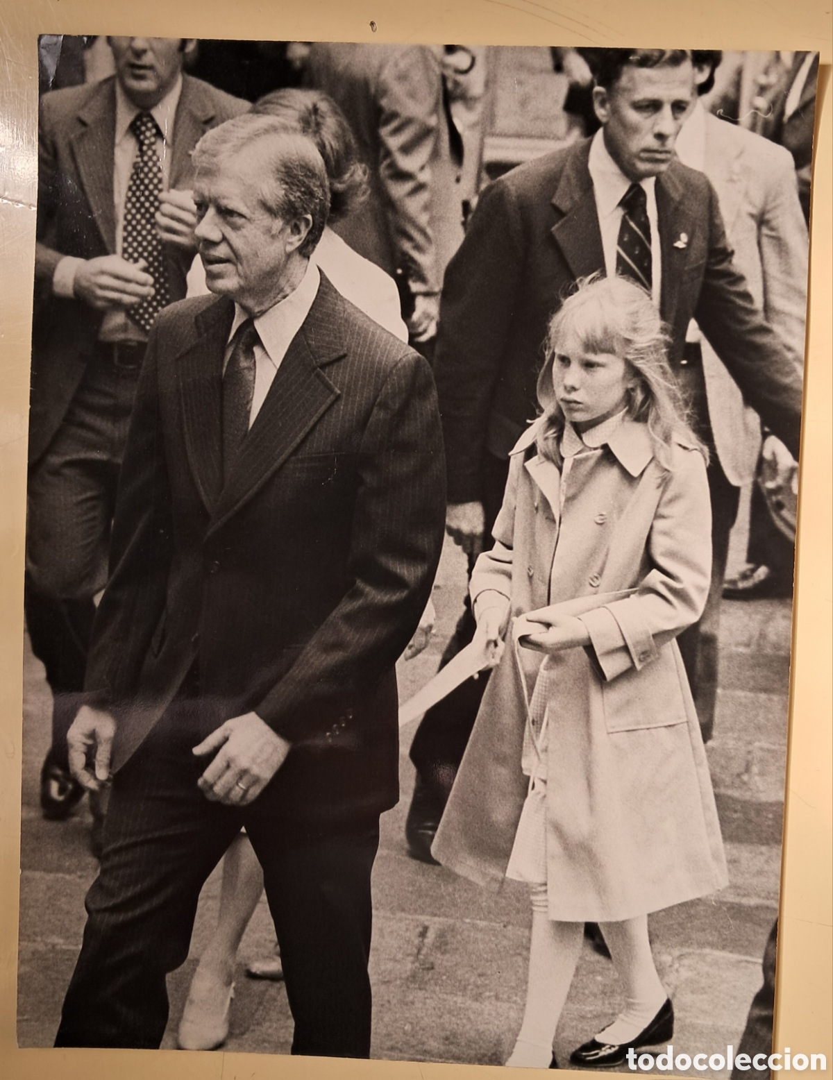 Fotograf&iacute;a antigua: Foto a preto e branco, Jimmy Carter e sua filha