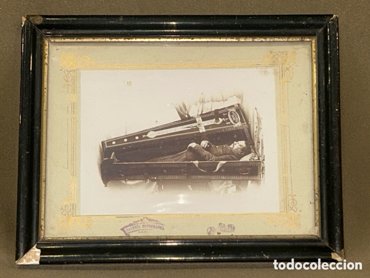 Fotograf&iacute;a antigua: FOTOGRAF&Iacute;A POST MORTEM HOMBRE FALLECIDO, S.XIX GALER&Iacute;A FOTOGR&Aacute;FICA ELDA LIBERTAD 6 (ALICANTE)
