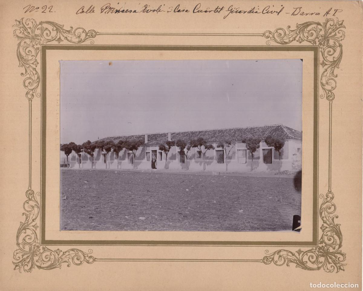 Fotograf&iacute;a antigua: CALLE PRINCESA EVOLE &ndash; CASA CUARTEL GUARDIA CIVIL- BARRIO AT. 26X21.