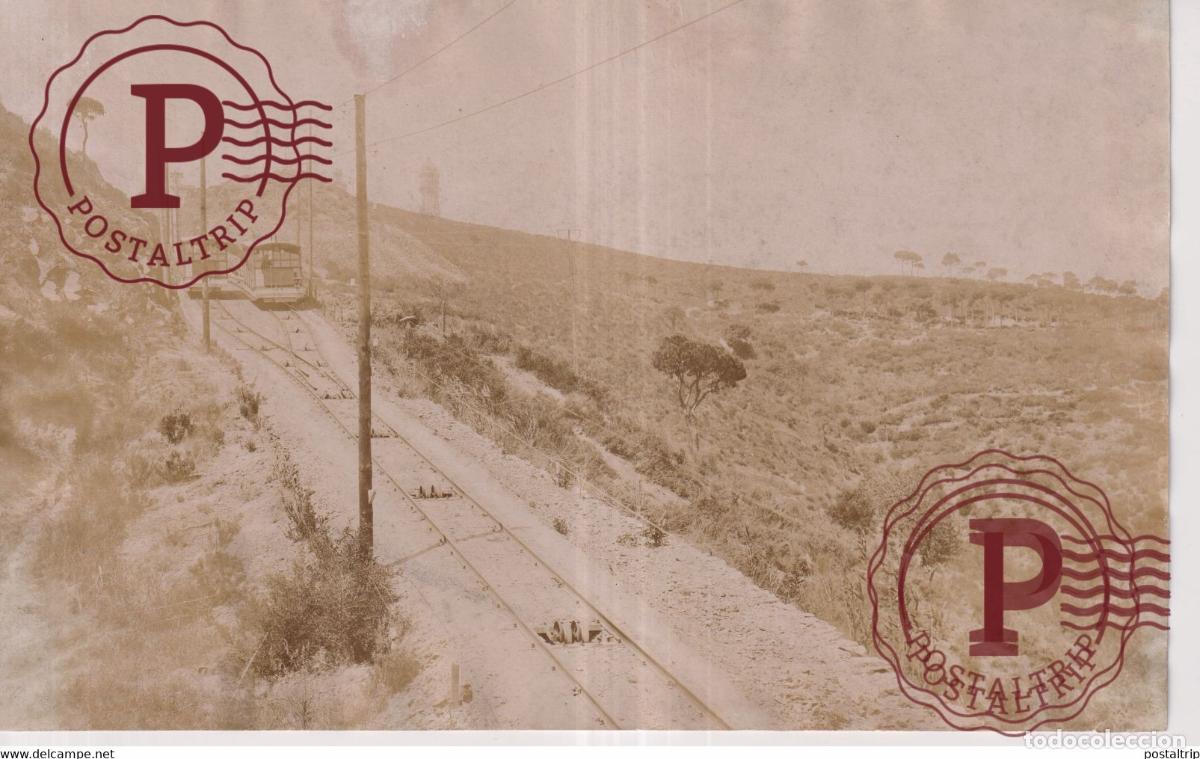 Fotograf&iacute;a antigua: 1902 RAILWAY CHEMIN DE FER . 20X13CM BARCELONA CATALU&Ntilde;A ESPA&Ntilde;A SPAIN.