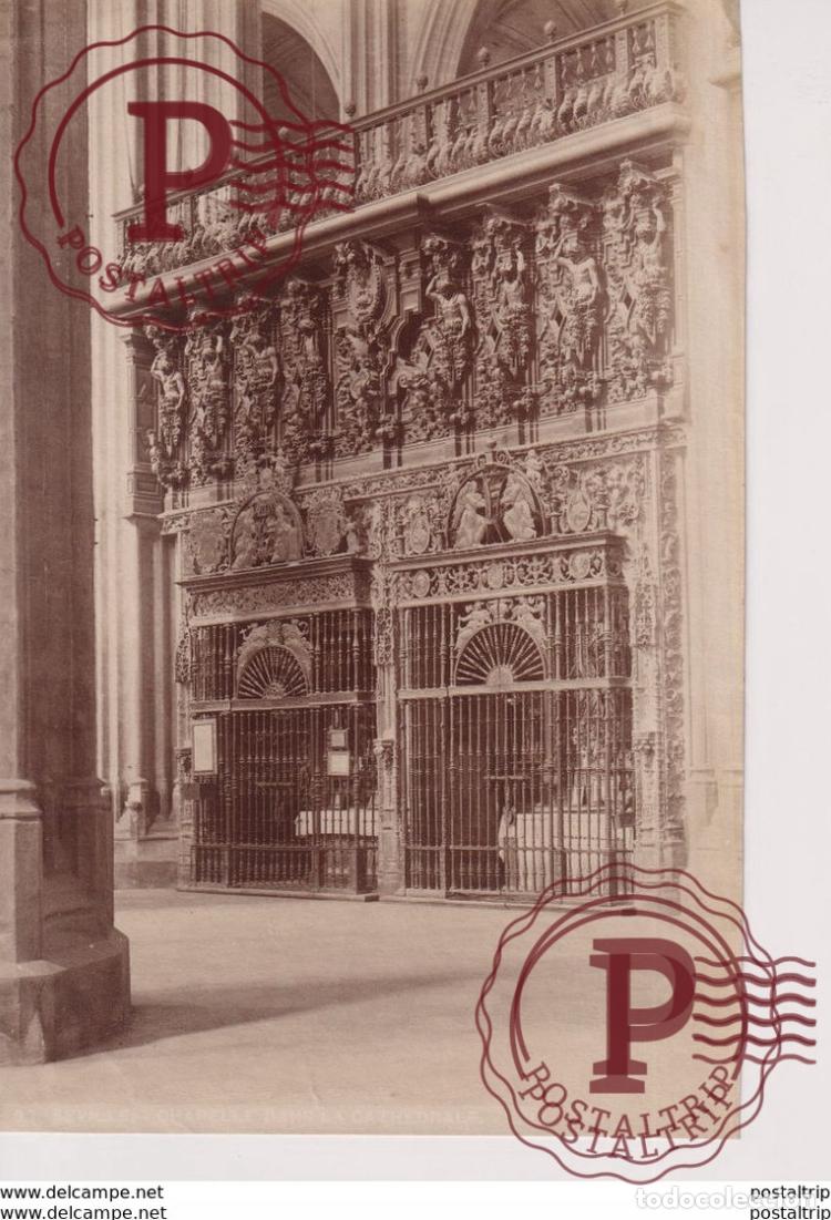 Fotograf&iacute;a antigua: SEVILLE SEVILLA CATHEDRAL 18X12CM FOTOGRAFIA ANTES DE 1900. ESPA&Ntilde;A SPAIN
