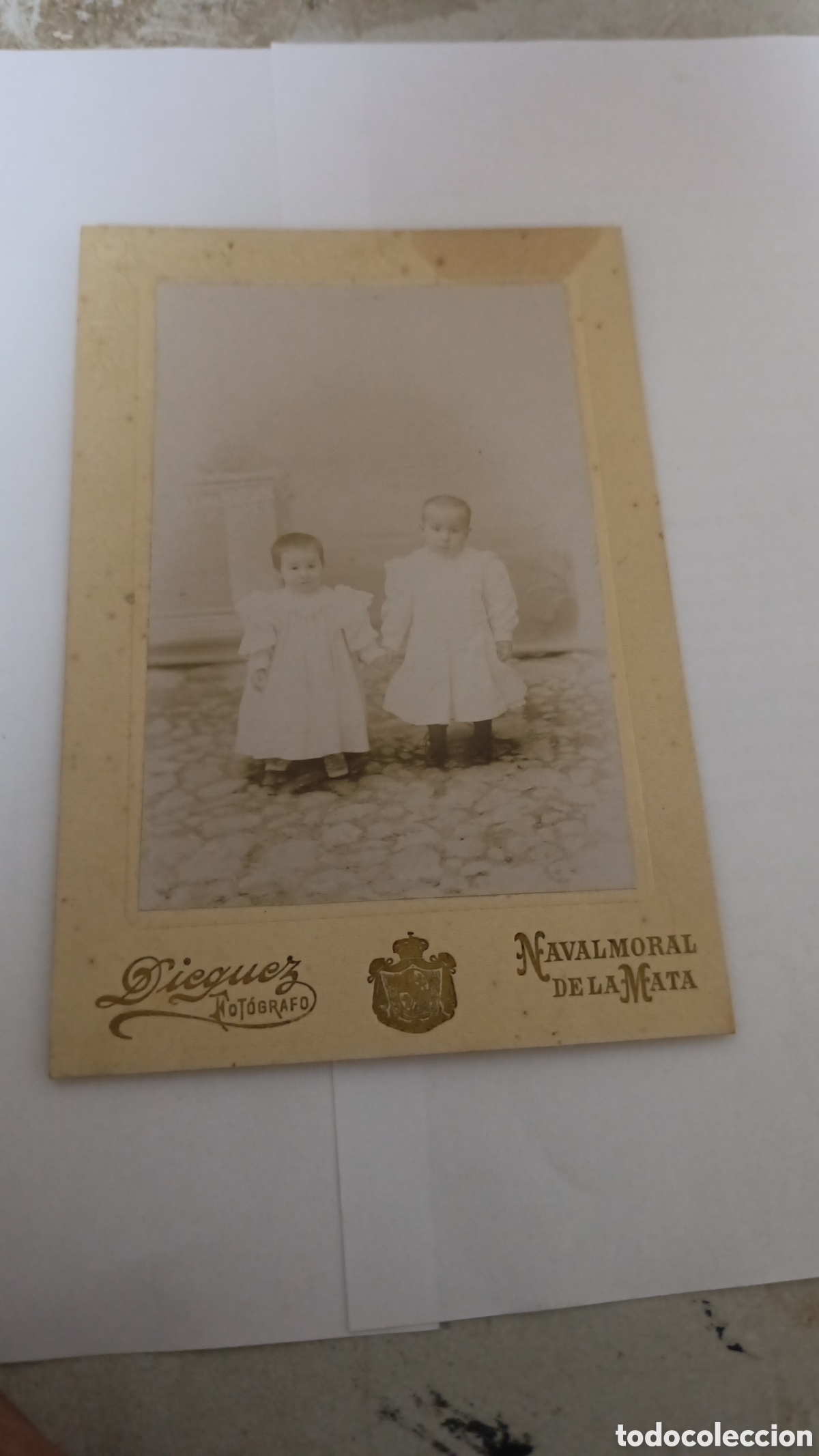 Fotograf&iacute;a antigua: foto albumina Navalmoral de la mata