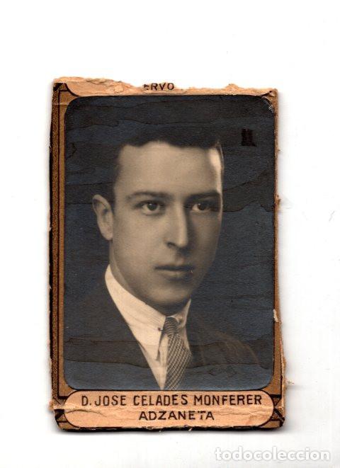 Fotograf&iacute;a antigua: D. JOSE CELADES MONFERER ADZANETA. 7X5. CM SOLO FOTOGRAF&Iacute;A.