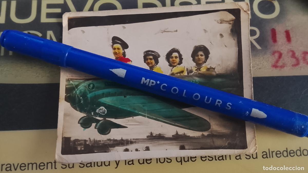 Fotografia antica: ANTIGUA FOTOGRAFIA ATRACCION DE FERIA CIRCO MUJERES EN AVION