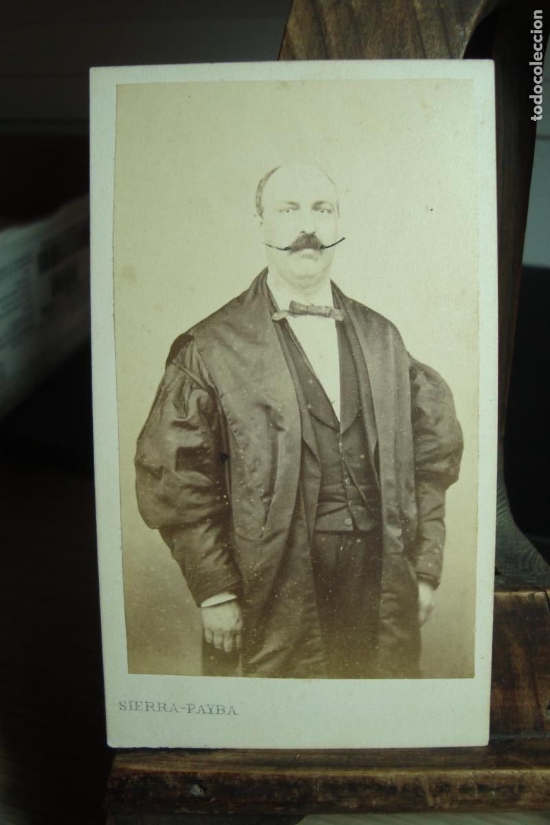 Fotograf&iacute;a antigua: ANTIGUA FOTOGRAFIA DE SE&Ntilde;OR. FOTO J. SIERRA PAYBA. LAGAR DE LA CERA SEVILLA FINALES XIX