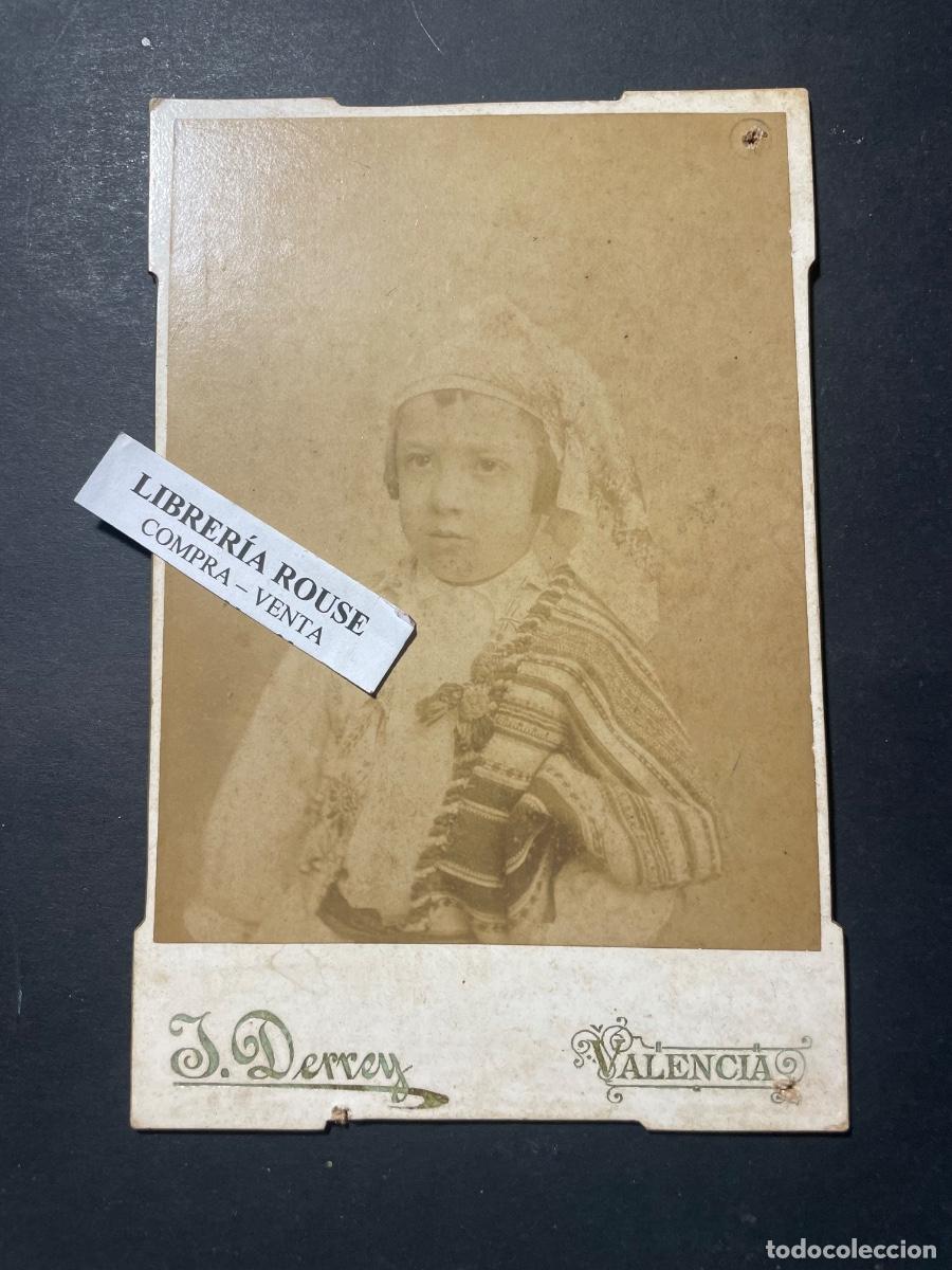Fotograf&iacute;a antigua: VALENCIA - ANTIGUA FOTOGRAFIA ALBUMINA 1904 FALLERO - FOTOGRAFO JULIO DERREY - FOTOGRAFO PLAZA SAN F