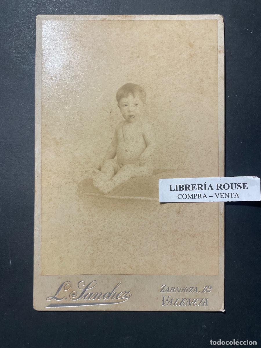 Fotograf&iacute;a antigua: VALENCIA - ANTIGUA FOTOGRAFIA ALBUMINA - FOTOGRAFO L. SANCHEZ - C. ZARAGOZA N&ordm; 12 VALENCIA