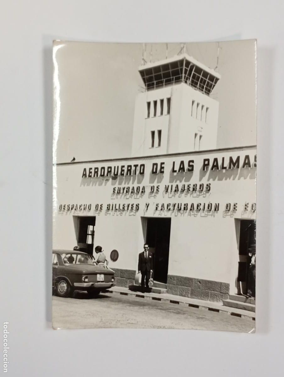 Fotograf&iacute;a antigua: ANTIGUA FOTOGRAF&Iacute;A AEROPUERTO DE LAS PALMAS. TDKP26Z2