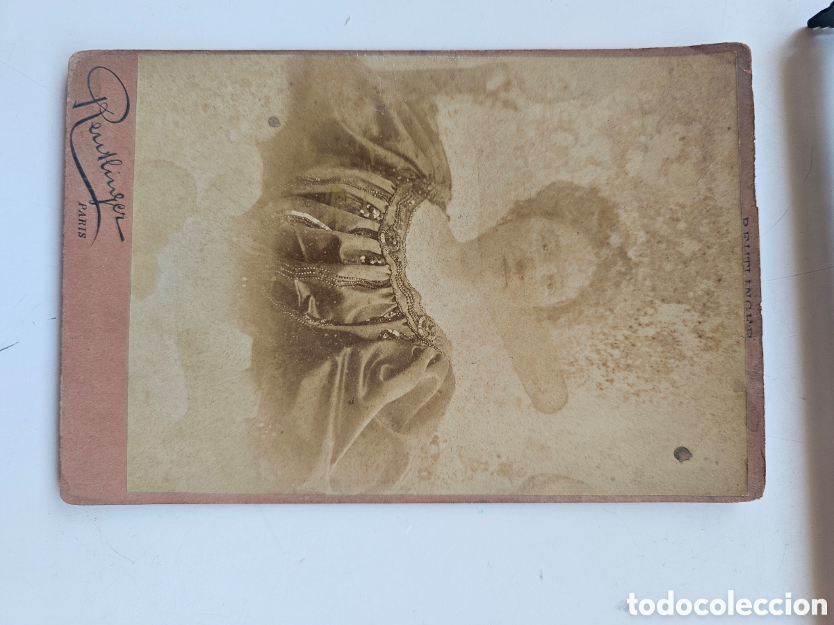 Fotograf&iacute;a antigua: Fotograf&iacute;a Original Reutlinger Par&iacute;s (1895-1900) - Carte de Cabinet &rdquo;Belle &Eacute;poque&rdquo; Alb&uacute;mina