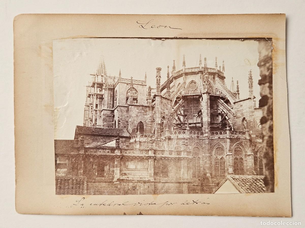 Antique Photography: Le&oacute;n. La catedral vista por detr&aacute;s. Fot. an&oacute;nimo.