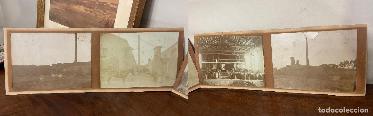 Fotograf&iacute;a antigua: LOTE DE CUATRO ANTIGUAS ALB&Uacute;MINAS. VISTAS DE F&Aacute;BRICAS DE CATALU&Ntilde;A. ESPA&Ntilde;A. SIGLO XIX-XX