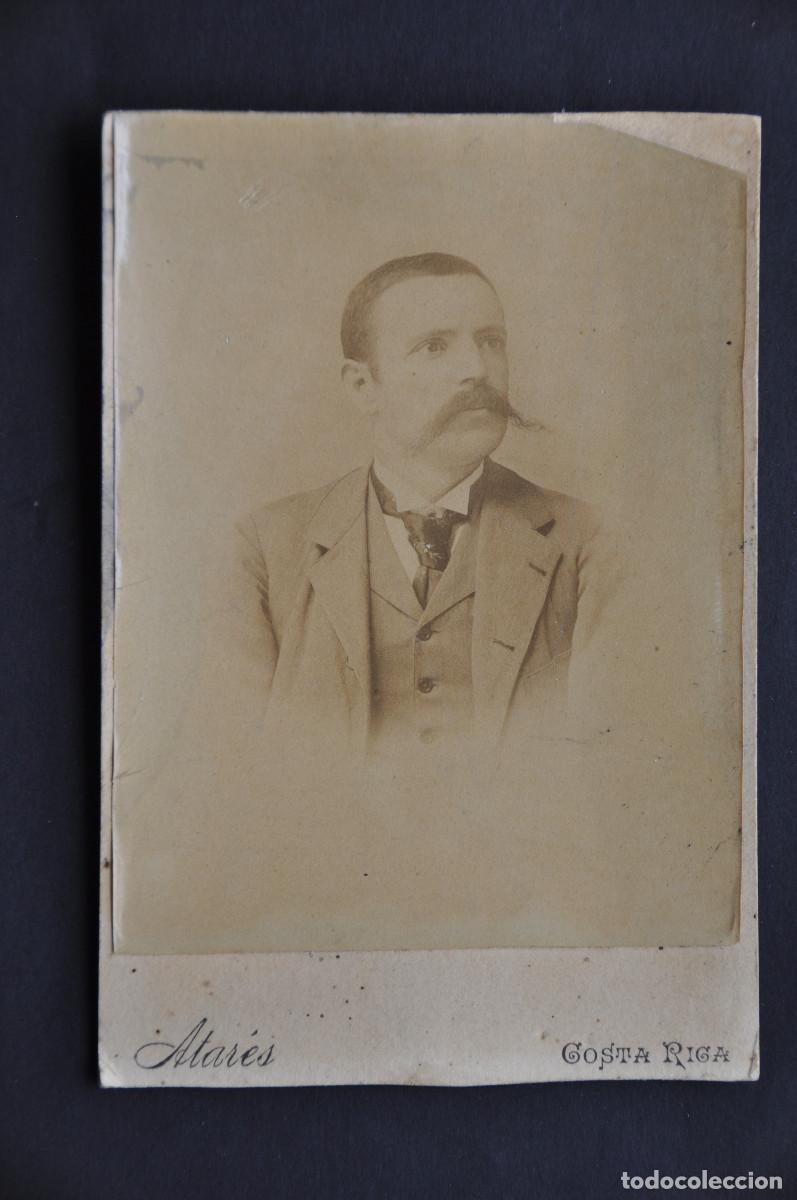 Fotograf&iacute;a antigua: FOTOGRAFIA DE UN CABALLERO - FOTOGRAFO IGNACIO ATARES (COSTA RICA)