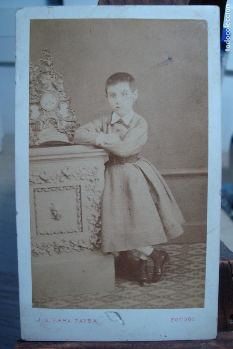 Fotograf&iacute;a antigua: ANTIGUA FOTOGRAFIA DE NI&Ntilde;A. FOTO J. SIERRA PAYBA SEVILLA FINALES XIX.