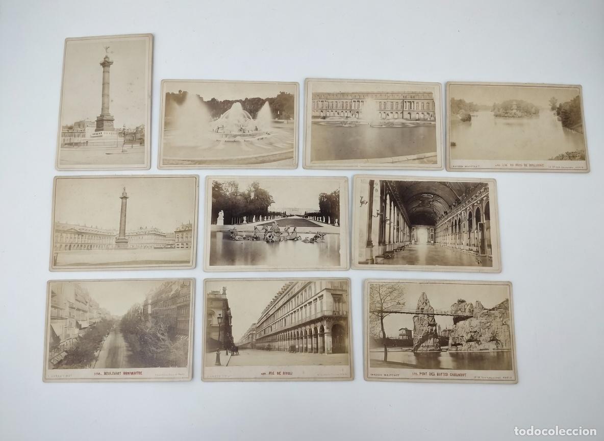 Fotograf&iacute;a antigua: COLECCI&Oacute;N DE ALB&Uacute;MINAS DE CALLES Y MONUMENTOS PARISINOS. SOBRE PAPEL. FRANCIA. SIGLO XIX.