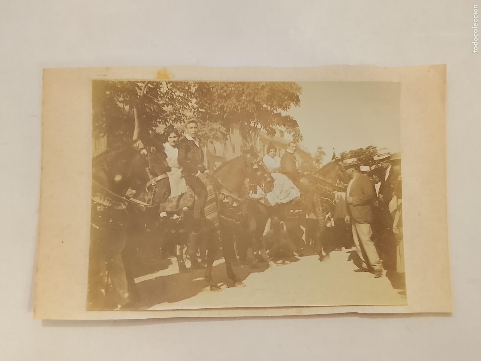 Fotograf&iacute;a antigua: HOMBRES Y MUJERES A CABALLO - &iquest;&iquest; FALLAS ?? - &iquest;&iquest; VALENCIA ?? - FOTOGRAFIA ANTIGUA -(115.740)