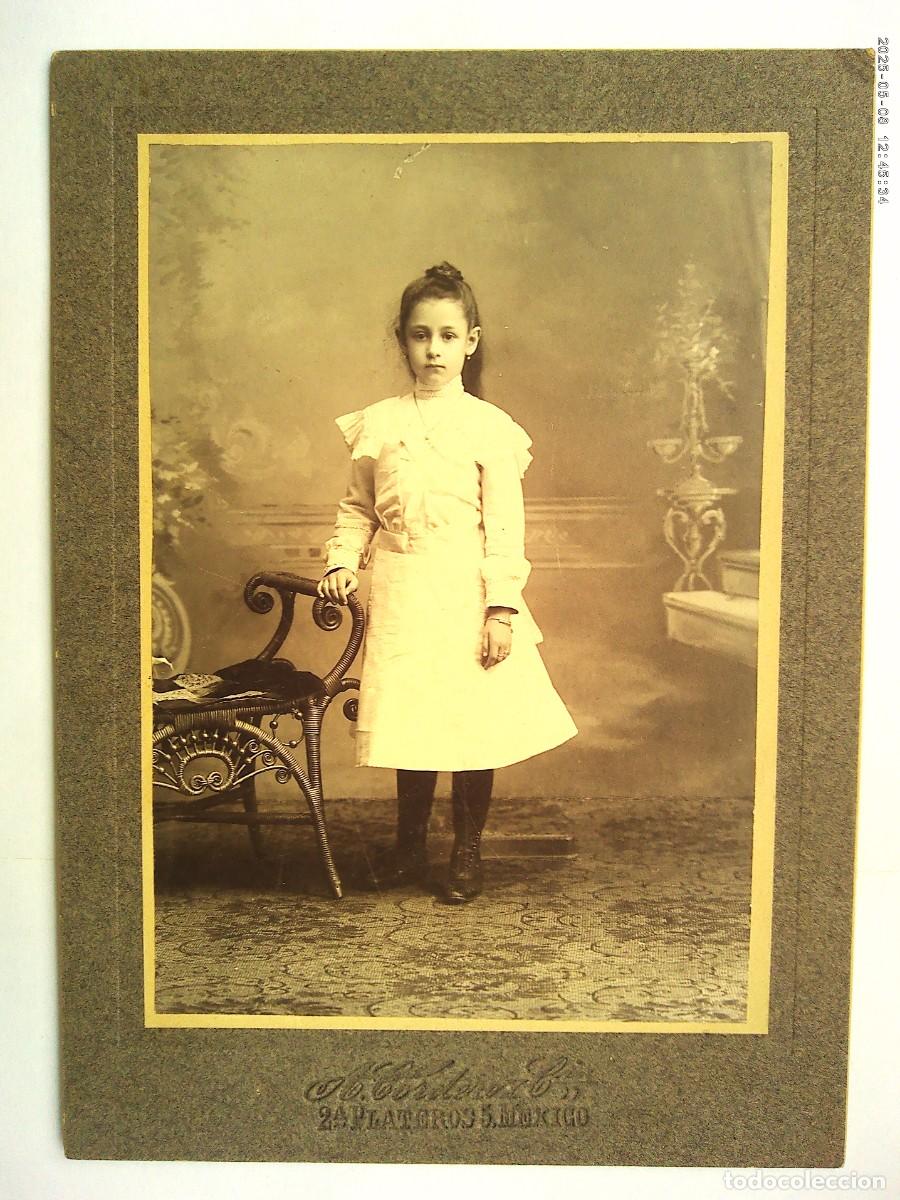Fotograf&iacute;a antigua: PRECIOSA FOTO DE ESTUDIO DE NI&Ntilde;A , 1902 DE A. CORDERO , MEXICO