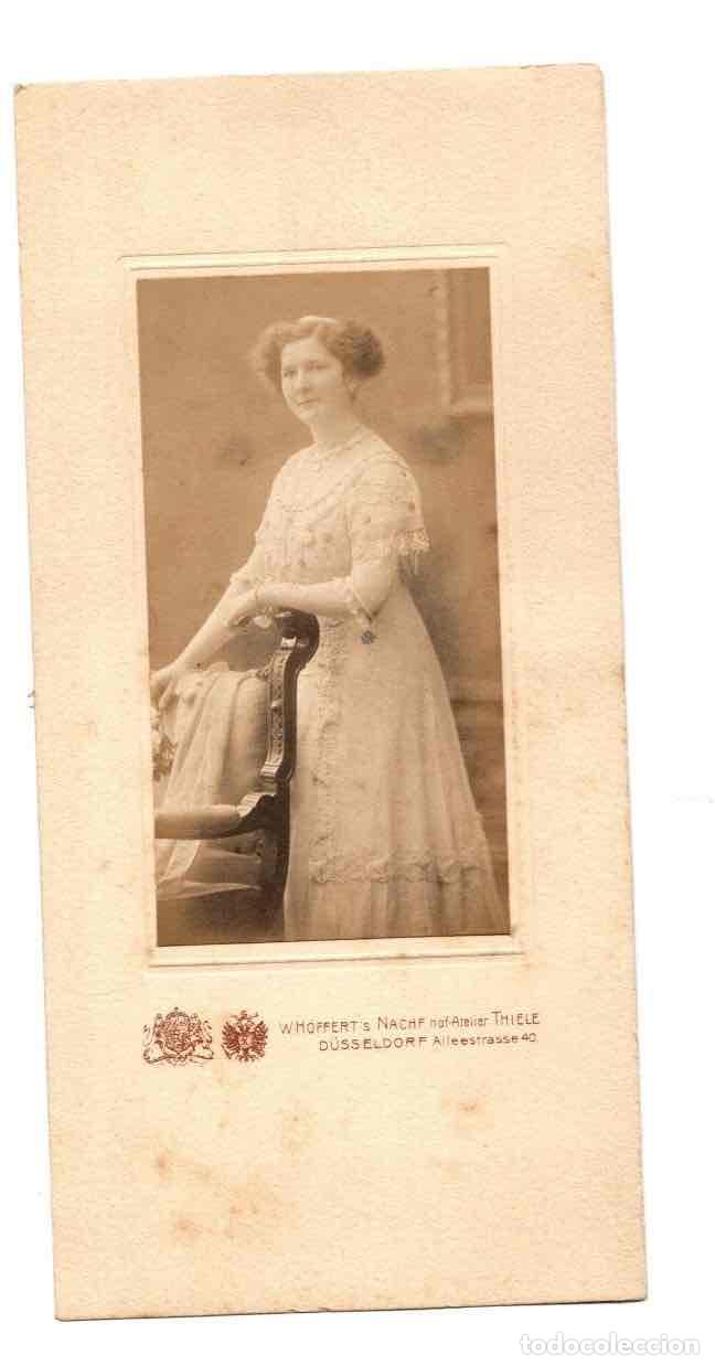 Fotograf&iacute;a antigua: FOTOGRAFIA RETRATO FEMENINO. WHOFFERT'S NACHF. D&Uuml;SSELDORF. ALEMANIA